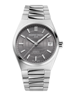  Highlife Ladies Automatic watch for woman. Automatic movement, grey dial, stainless-steel case, date window and stainless-steel integrated and interchangeable bracelet